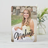 Moderne Calligrafie 2023 Fotogradatie Partij Kaart (Staand voorkant)