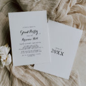 Moderne Calligrafie Afstudeerder Party Kaart