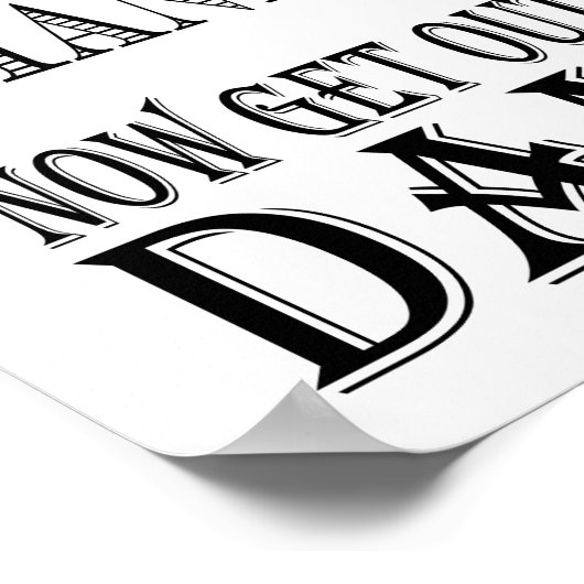 Moderne Calligrafie Bathroom bruiloft-bordafdrukke Poster (Hoek)