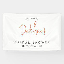 Moderne Calligrafie Bruidsdouche Spandoek