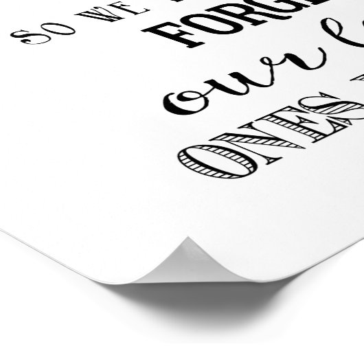 Moderne Calligrafie bruiloft bord Guest book print (Hoek)