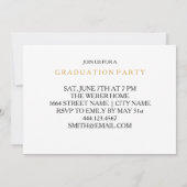 Moderne Calligrafie Celebrate Graduation Party Kaart (Achterkant)