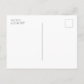 Moderne Calligrafie Foto Save the Date Briefkaart (Achterkant)