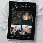 Moderne Calligrafie inkt Script 3 Foto Afstuderen Aankondiging