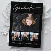 Moderne Calligrafie inkt Script 4 Foto Afstuderen Aankondiging