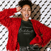 Moderne Calligrafie-inkt Script Bachelorette Party T-shirt