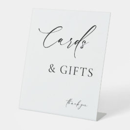 Moderne Calligrafie Kaarten & Geschenken Trouw Pod Reclamebord Met Voetstuk