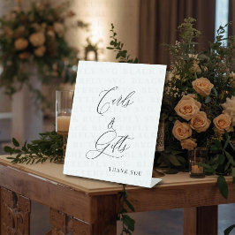 Moderne Calligrafie Kaarten & Geschenken Trouw Pod Reclamebord Met Voetstuk