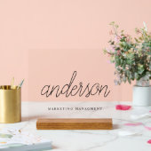 Moderne Calligrafie Naam Acryl Acryl Bord (Huwelijk)