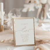 Moderne Calligrafie Neutrale Tabel Twee Tabelnumme