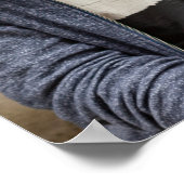 Moderne Calligrafie Red Two Photo Afstuderen Poste Poster (Hoek)