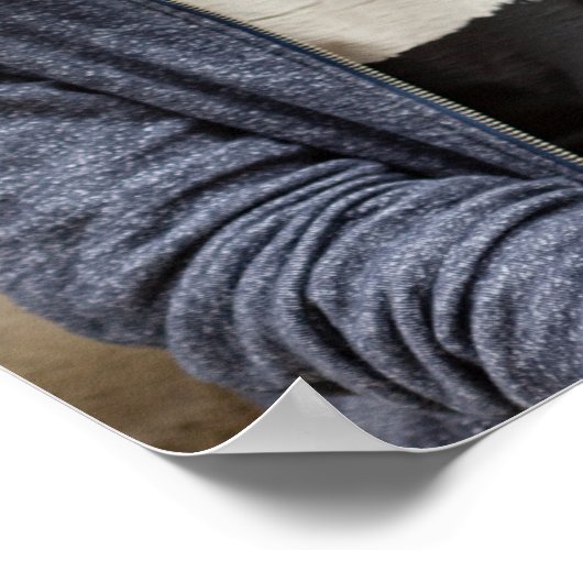 Moderne Calligrafie Red Two Photo Afstuderen Poste Poster (Hoek)