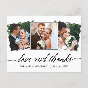 Moderne Calligrafie Script 3 Fotoliefhebbers en Be Briefkaart