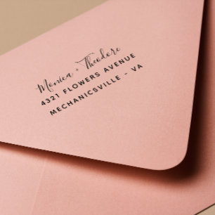 Moderne Calligrafie script bruiloft Zelfinktende Stempel