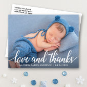 Moderne Calligrafie Script Nieuwe babyliefdesBedan Briefkaart