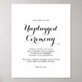 Moderne Calligrafie zonder stopcontact Ceremony Si Poster (Voorkant)