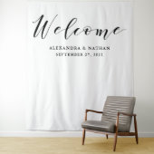 Moderne Calligraphy Achtergrond | Fotocabine Acces Wandkleed (In situ)