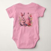 Moderne Calligraphy Ei-extra Cool Pasen Extra Scha Romper (Achterkant)