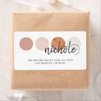 Moderne Calligraphy Kleurenpalet Make-up Artiest L