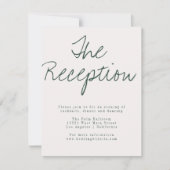 Moderne Calligraphy Ontvangstkaart Kaart (Voorkant)