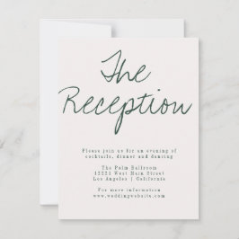 Moderne Calligraphy Ontvangstkaart Kaart