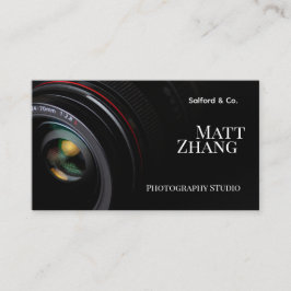 Moderne cameralens fotograaf & studio bedrijf  visitekaartje