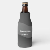 Moderne Camo Design Custom Name Cool Beer Bottle C Flesjeskoeler (Fles Voorkant)