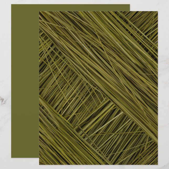 Moderne Camouflage Groen Gras Textuur Scrapbook Pa (Voorkant / Achterkant)