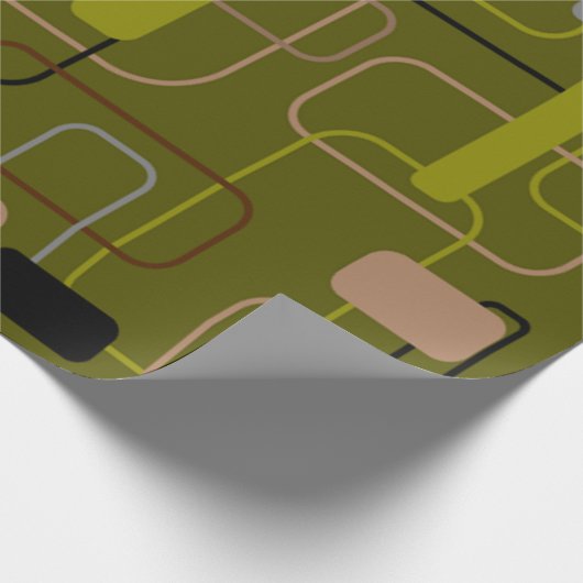Moderne Camouflage midden-eeuw Cadeaupapier (Hoek)