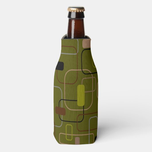 Moderne Camouflage midden-eeuw Flesjeskoeler (Fles Voorkant)