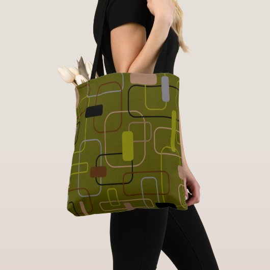 Moderne Camouflage midden-eeuw Tote Bag (Dichtbij)