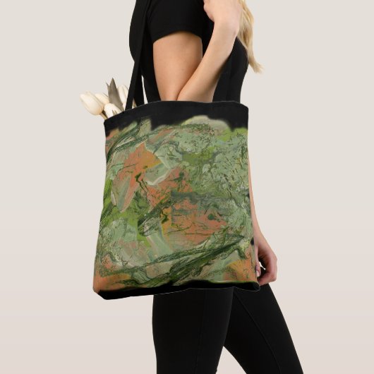 Moderne camouflage tote bag (Dichtbij)