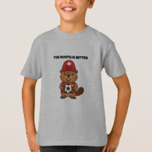 Moderne Canada Soccer Beaver Kids Tee - 2026 Pride