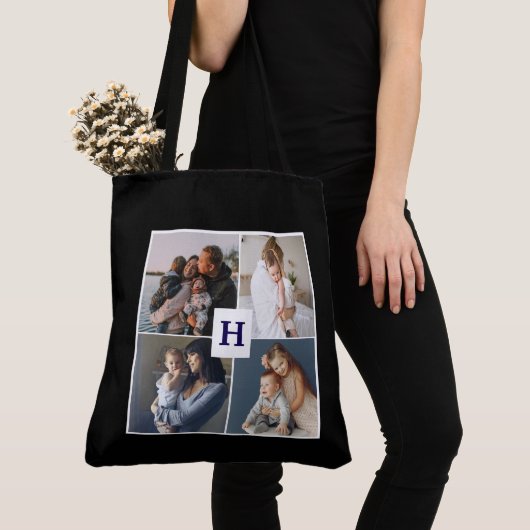 Moderne Canvas tas voor Cute MOM Cute Multi Photo (Dichtbij)