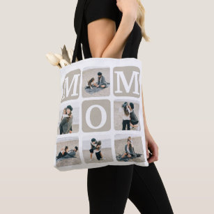 Moderne Canvas tas voor Cute MOM Cute Multi Photo 