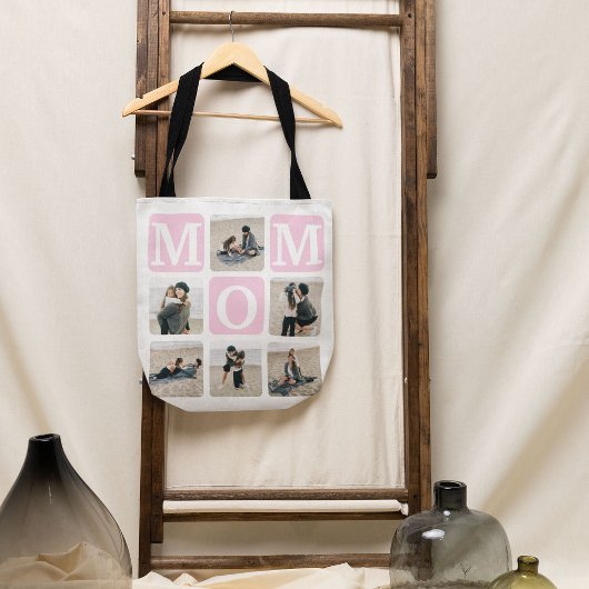 Moderne Canvas tas voor Cute MOM Cute Multi Photo 