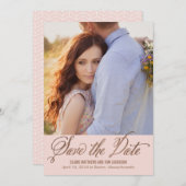 Moderne Caption EDITABLE KLOR slaat de datumkaart  Save The Date (Voorkant / Achterkant)