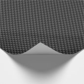 Moderne Carbon Fibre Style Print Background Cadeaupapier (Hoek)