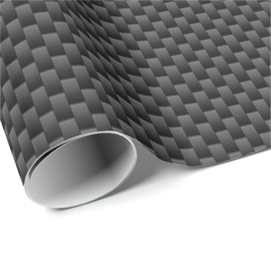 Moderne Carbon Fibre Style Print Background Cadeaupapier (Rol Hoek)