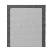 Moderne Carbon Fibre Style Print Background Notitieblok (Voorkant)