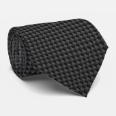 Moderne Carbon Fibre Style Print Background Stropdas (Opgerold)