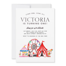 Moderne carnival Circus Festival Party Kind Birthd