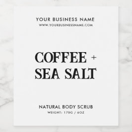 Moderne carrosserie schrobt elegant wit etiket