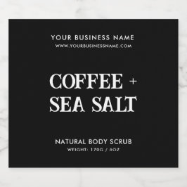 Moderne carrosserie schrobt elegant zwart product  likeurfles etiket