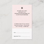 Moderne Cartoon Pet Grooming met/Benoeming Visitekaartje (Achterkant)