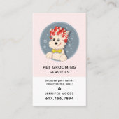 Moderne Cartoon Pet Grooming met/Benoeming Visitekaartje (Voorkant)