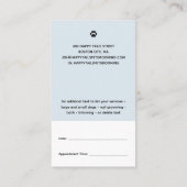 Moderne Cartoon Pet Grooming met/Benoeming Visitekaartje (Achterkant)