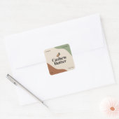 Moderne Cashewboter Label Sticker (Envelop)