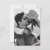 Moderne Casual bruiloft Dusty Roos Details RSVP Kaartje (Achterkant)