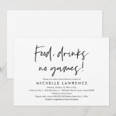 Moderne Casual, leuke en speelse Vrijgezellenfeest Kaart (Voorkant / Achterkant)